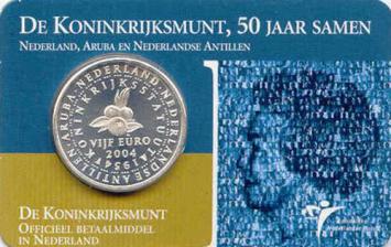 Koninkrijksmunt Vijfje 2004 Coincard